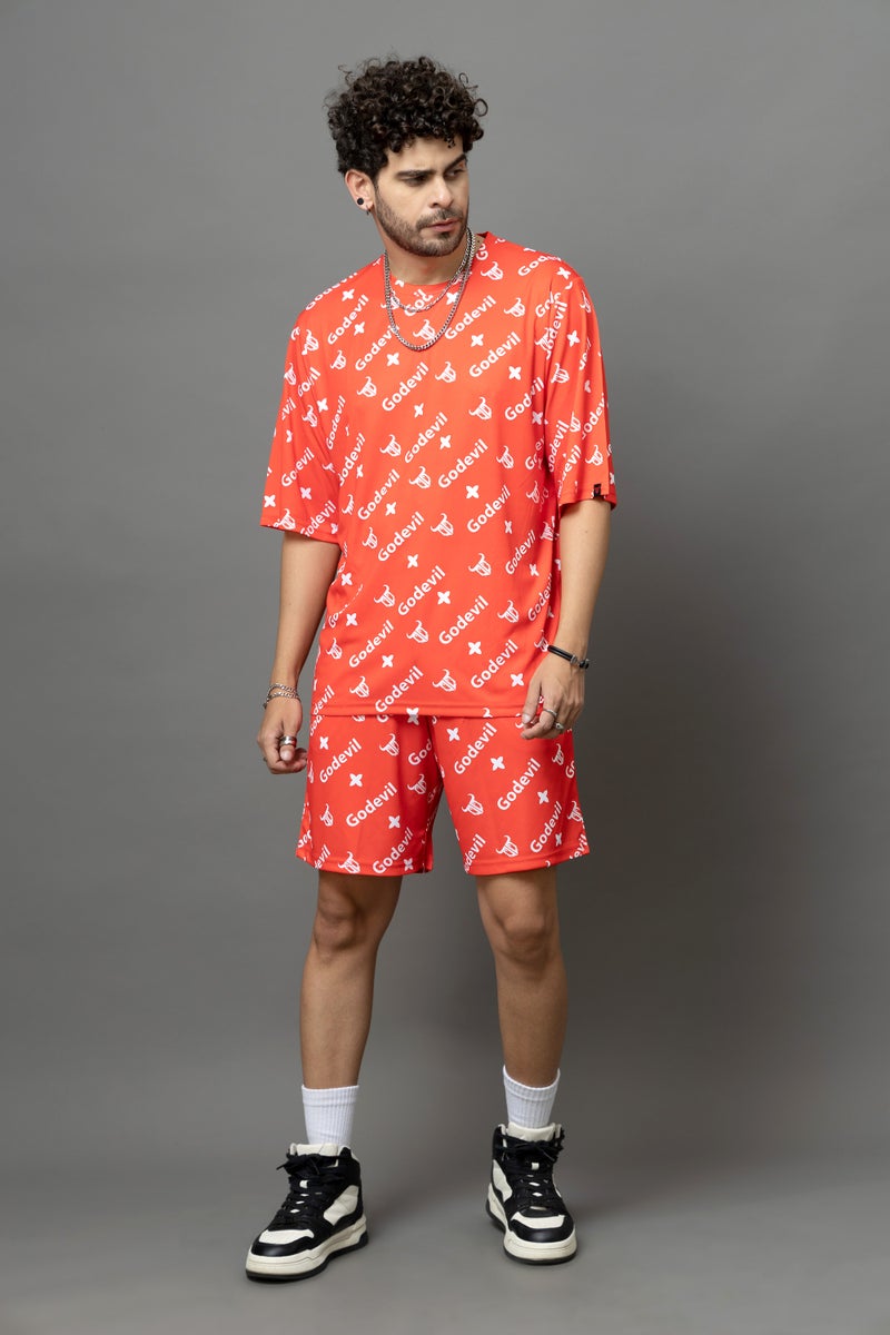 Go Devil Printed Co-Ord Set For Men - Image 1